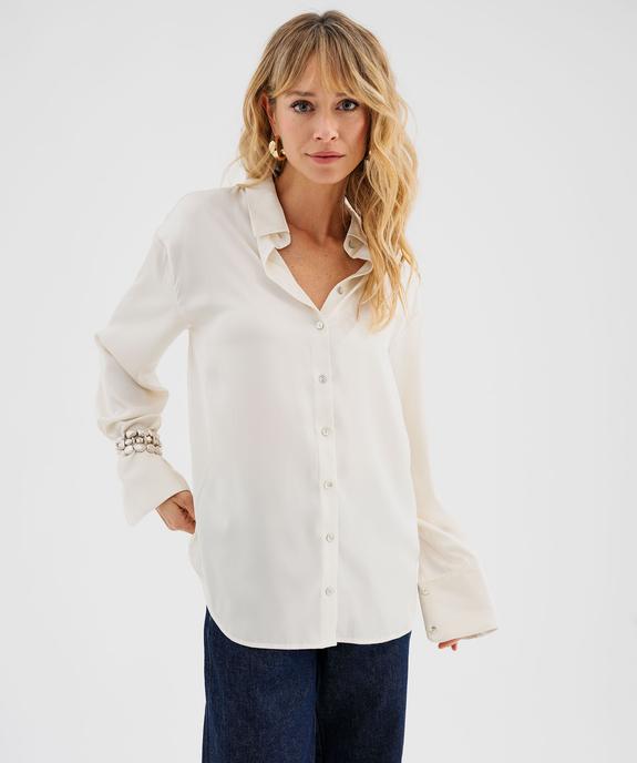 Chemise en satin femme vue3 - GEMO(FEMME PAP) - GEMO