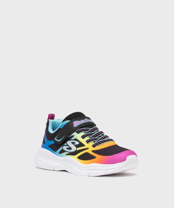Baskets running en mesh fluo fille - Skechers  vue2 - SKECHERS - GEMO