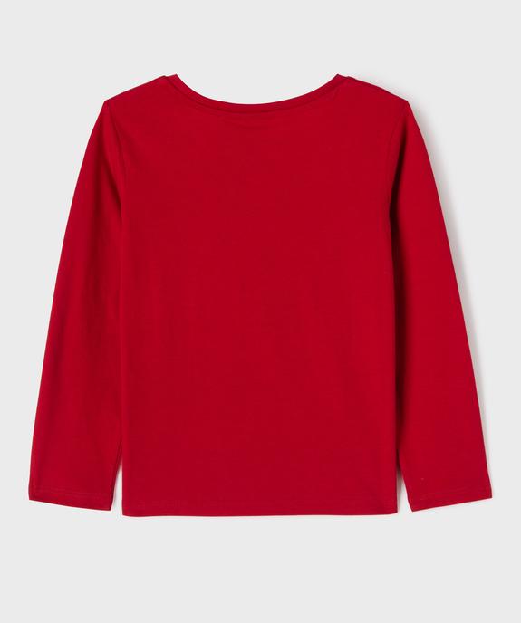 Tee-shirt manches longues spécial Noël motif Stitch fille - Disney vue3 - LILO & STITCH - GEMO