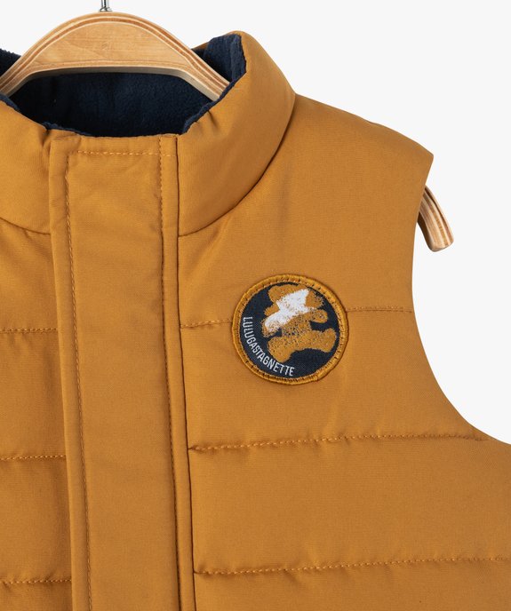 Doudoune bébé garçon sans manches intérieur polaire - LuluCastagnette vue2 - LULUCASTAGNETTE - GEMO