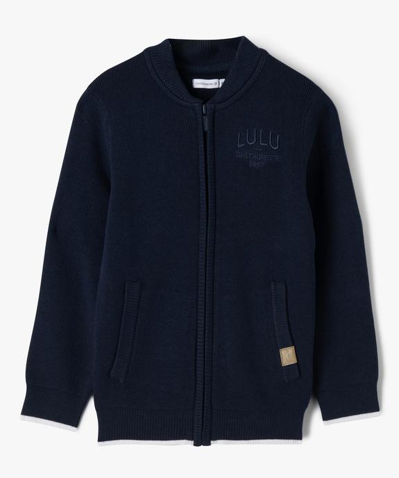 Gilet zippé en coton garçon - LuluCastagnette vue1 - LULUCASTAGNETTE - GEMO