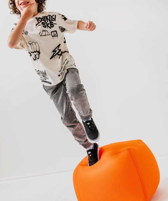 Pantalon jogger taille élastique garçon vue6 - GEMO (ENFANT) - GEMO