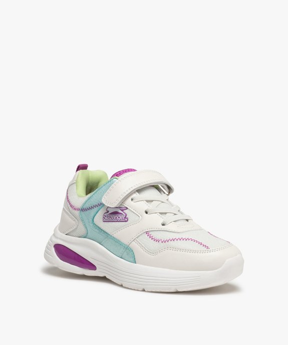 Baskets fille à lacets élastiques et scratchs - Slazenger vue2 - SLAZENGER - GEMO