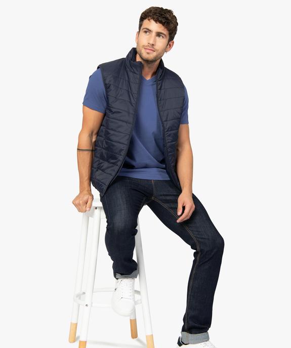 Tee-shirt homme à manches courtes et col V vue5 - GEMO (HOMME) - GEMO