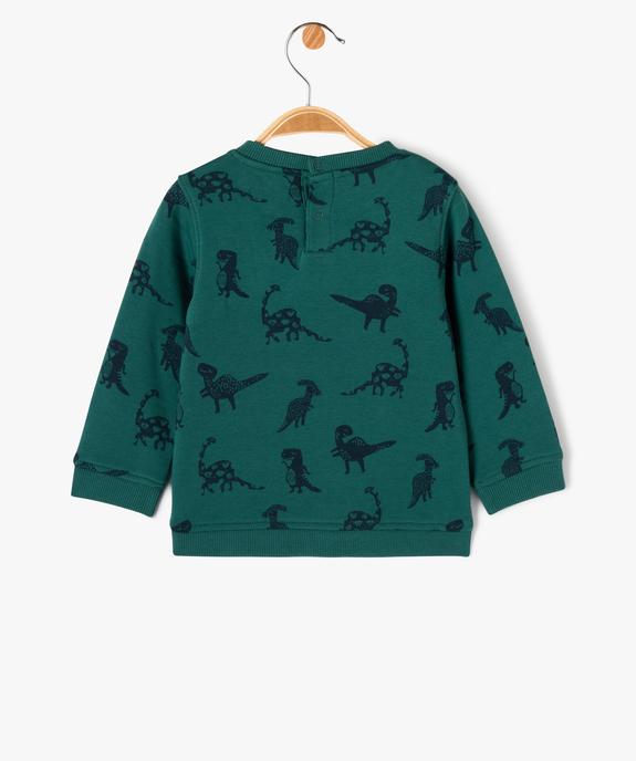 Sweat en molleton doux avec motifs bébé garçon vue3 - GEMO(BEBE DEBT) - GEMO