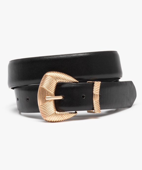 Ceinture femme à grosse boucle fantaisie vue1 - GEMO (ACCESS) - GEMO
