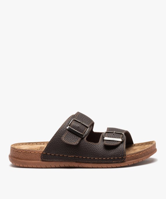 Sandales homme confort avec brides à boucles vue1 - GEMO (CASUAL) - GEMO