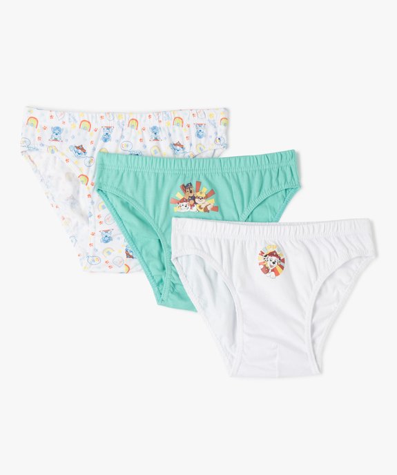 Slip garçon imprimé - La Pat'Patrouille (lot de 3) vue1 - PAT PATROUILLE - GEMO
