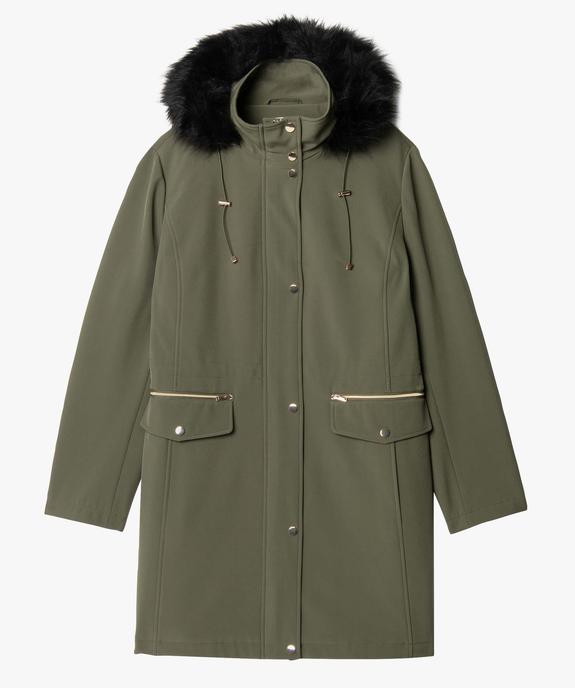Manteau à capuche fantaisie femme grande taille vue4 - GEMO (G TAILLE) - GEMO