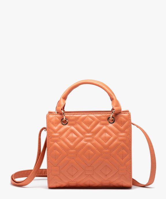 Sac à main femme à motif matelassé graphique vue1 - GEMO (ACCESS) - GEMO