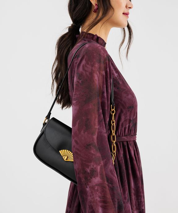 Sac à rabat avec bandoulière porté épaule femme vue1 - GEMO (ACCESS) - GEMO
