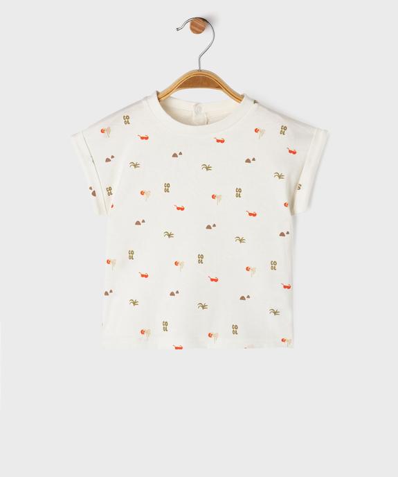 Ensemble 2 pièces bébé garçon tee-shirt et salopette vue4 - GEMO(BEBE DEBT) - GEMO