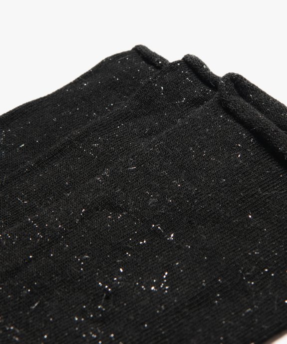 Chaussettes à paillettes femme (lot de 3) vue2 - GEMO(HOMWR FEM) - GEMO