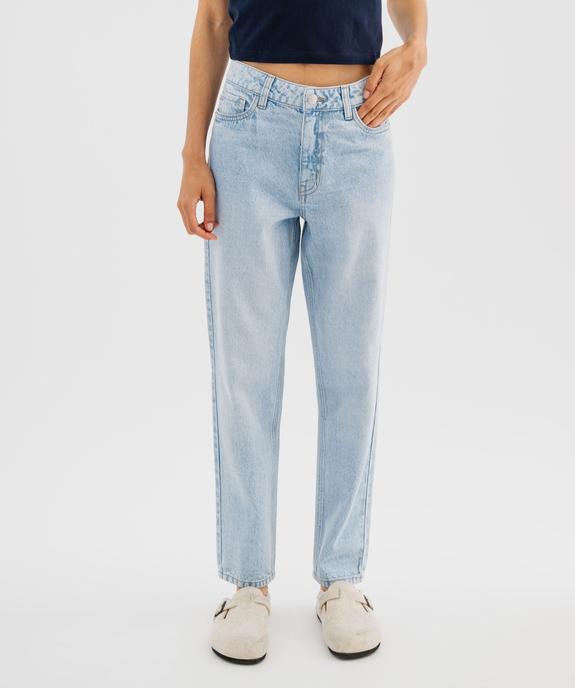 Jean mom taille haute femme vue1 - GEMO(FEMME PAP) - GEMO