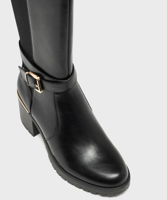 Bottes avec élastique sur la tige et brides cheville femme - Valentina Baldano vue12 - GEMO(URBAIN) - GEMO