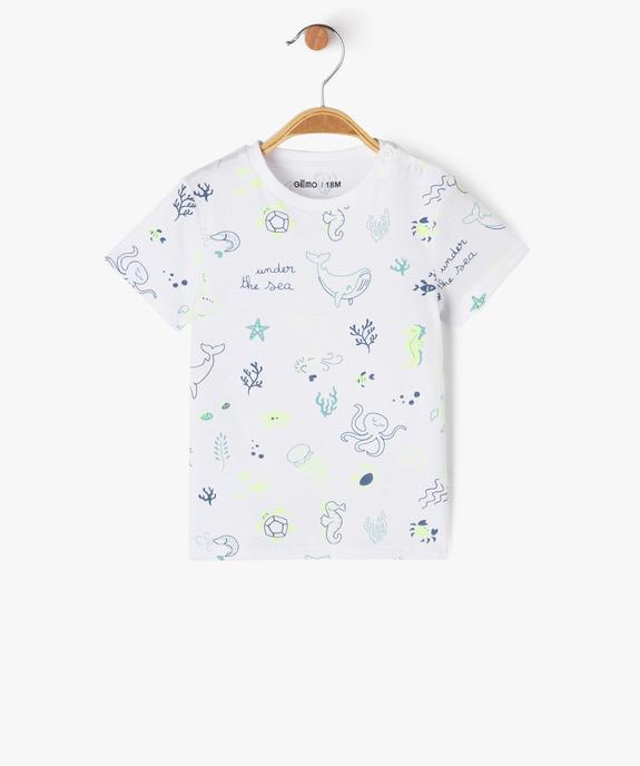 Ensemble 2 pièces salopette et tee-shirt bébé garçon vue4 - GEMO(BEBE DEBT) - GEMO