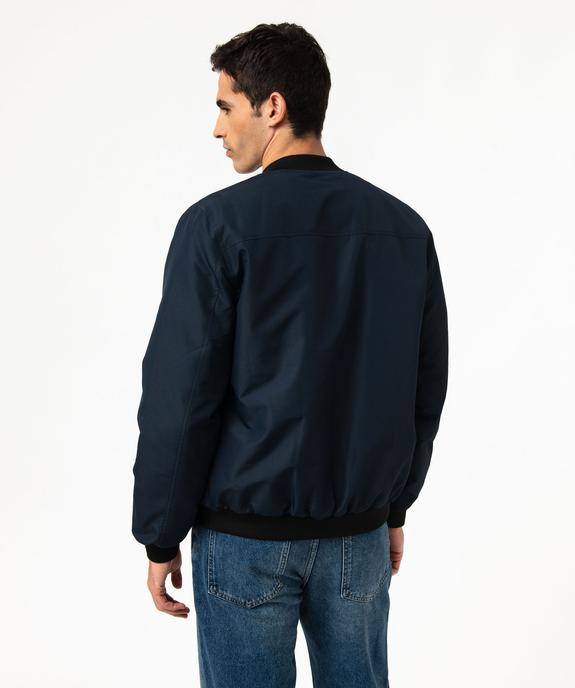 Blouson zippé style bombers homme vue3 - GEMO 4G HOMME - GEMO