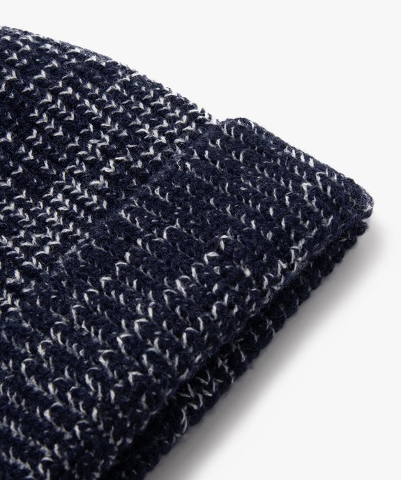 Bonnet en maille chinée garçon vue2 - GEMO (ENFANT) - GEMO