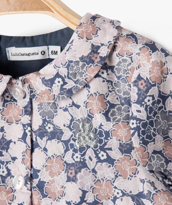 Ensemble 2 pièces barboteuse + collants chauds bébé fille - LuluCastagnette vue3 - LULUCASTAGNETTE - GEMO