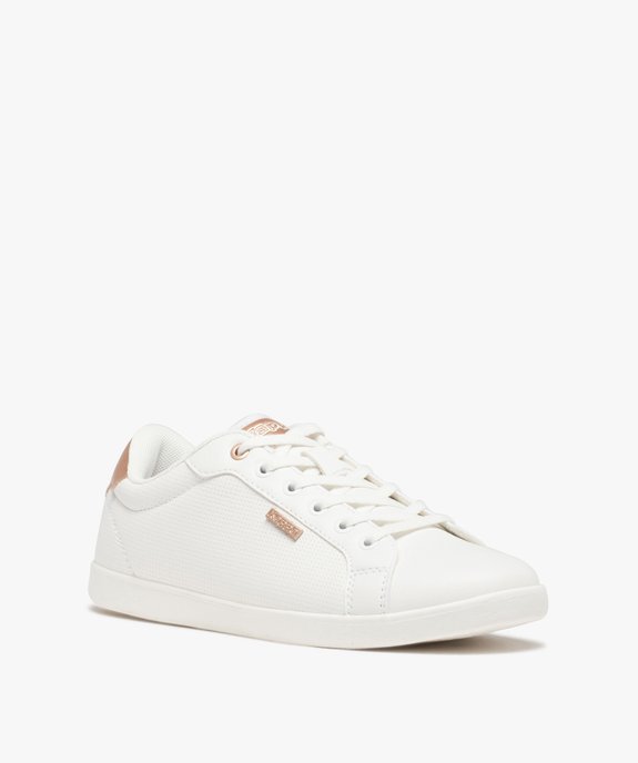 Baskets femme unies avec microperforations – Kappa Lena vue2 - KAPPA - GEMO
