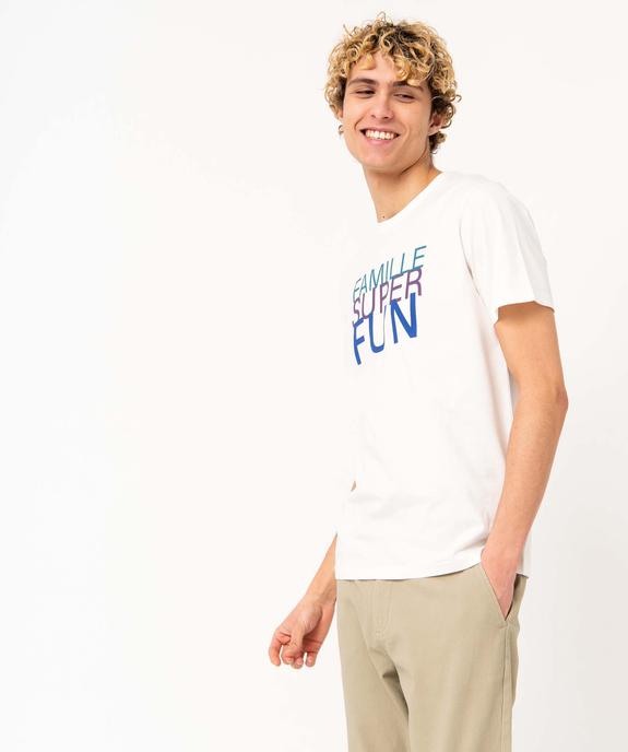 Tee-shirt homme imprimé à manches courtes vue1 - GEMO (HOMME) - GEMO
