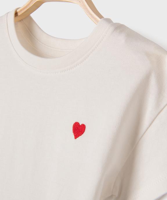 Tee-shirt à manches courtes avec motif bébé fille vue2 - GEMO 4G BEBE - GEMO