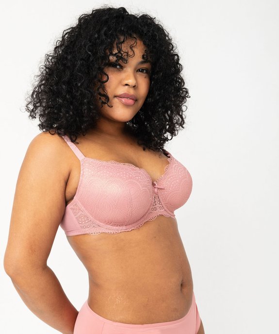 Soutien-gorge grande taille à armatures et coques fines  vue1 - GEMO(HOMWR FEM) - GEMO