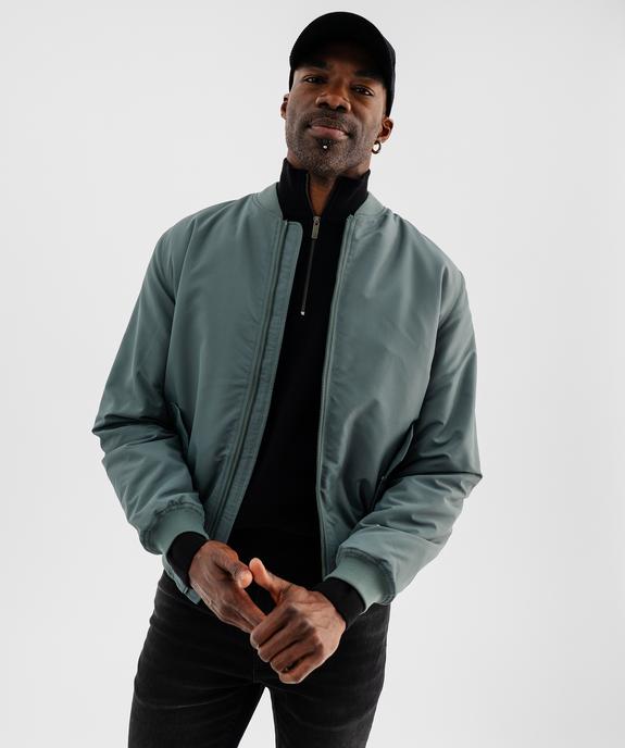 Blouson zippé style bombers homme vue1 - GEMO 4G HOMME - GEMO