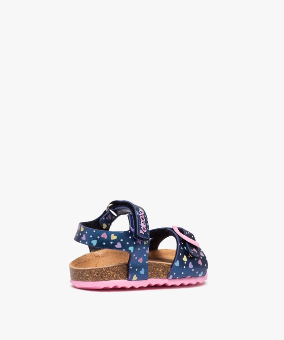 Sandales bébé fille à brides irisées avec motifs - Geox vue4 - GEOX - GEMO