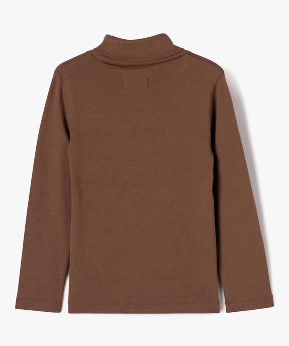 Tee-shirt col roulé imprimé garçon vue5 - GEMO 4G GARCON - GEMO