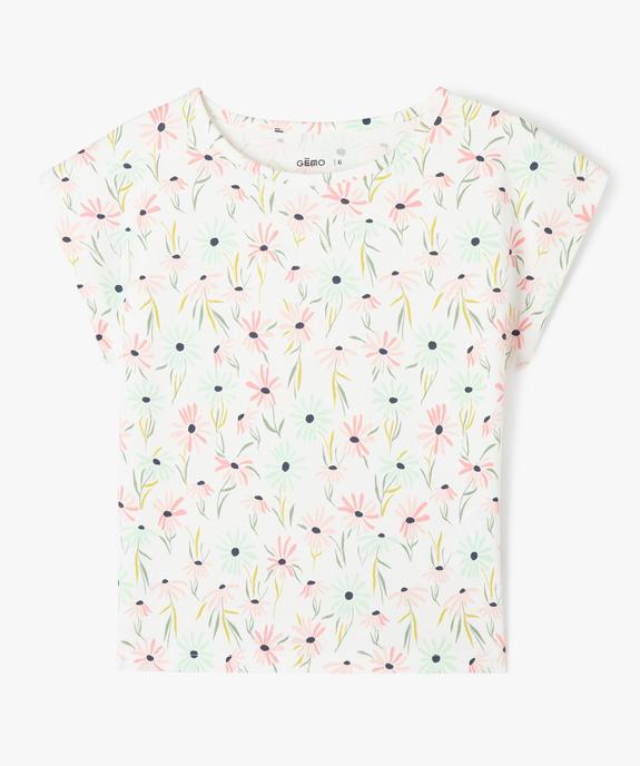 Tee-shirt à manches courtes coupe oversize fille vue1 - GEMO 4G FILLE - GEMO