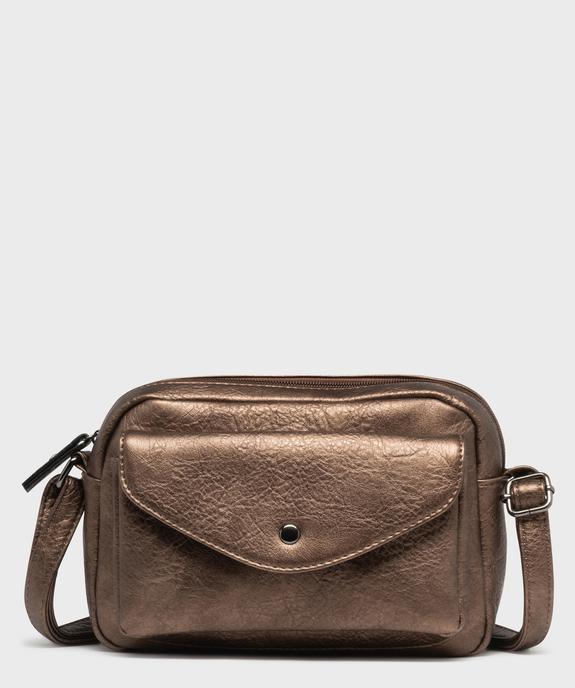 Sac à bandoulière en matière métallisée femme vue1 - GEMO (ACCESS) - GEMO