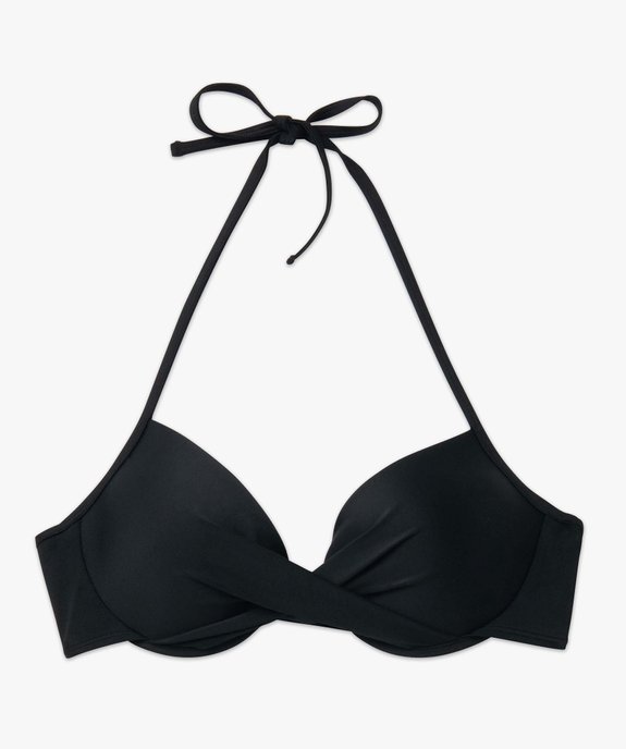 Haut de maillot de bain femme forme corbeille effet drapé vue4 - GEMO 4G FEMME - GEMO