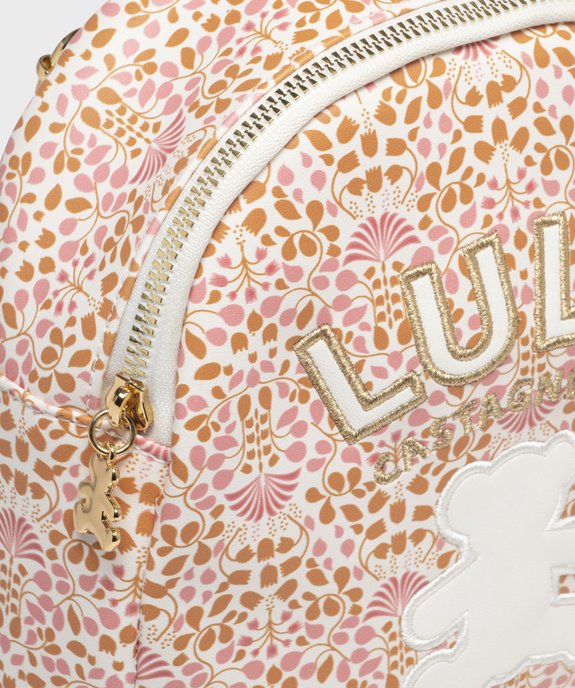 Sac à dos à motifs fleuris fille - LuluCastagnette vue4 - LULUCASTAGNETTE - GEMO