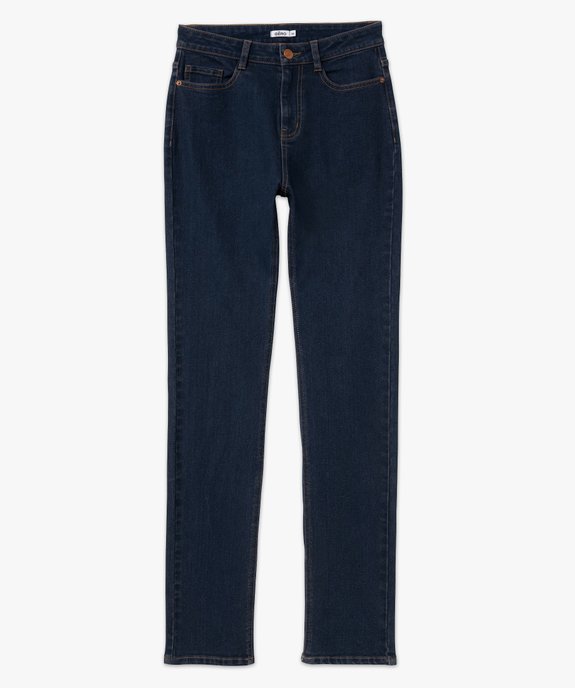 Jean Regular taille haute en denim stretch femme - Longueur L30 vue5 - GEMO(FEMME PAP) - GEMO