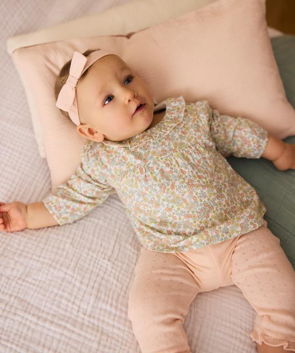 Ensemble 3 pièces bébé fille blouse, legging et bandeau - LuluCastagnette vue6 - LULUCASTAGNETTE - GEMO