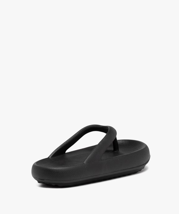 Tongs femme unies à semelle extra large vue4 - GEMO (PLAGE) - GEMO