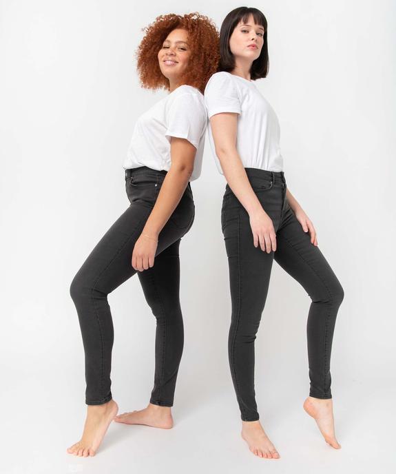 Jean femme coupe skinny taille haute vue1 - GEMO 4G FEMME - GEMO