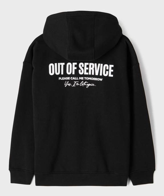 Sweat à capuche en molleton imprimé garçon vue3 - GEMO 4G GARCON - GEMO