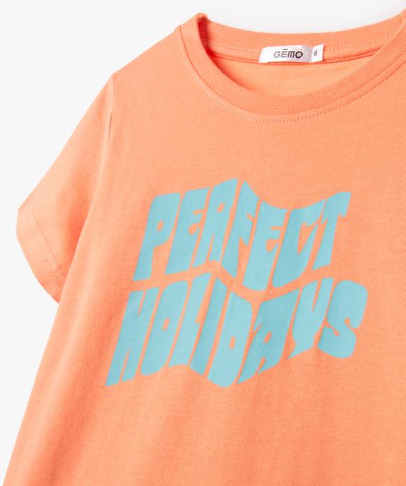 Pyjashort garçon avec inscription sur le buste vue2 - GEMO (ENFANT) - GEMO