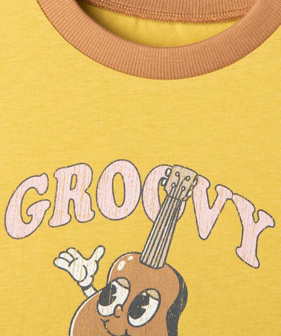 Tee-shirt manches courtes avec motif musique bébé garçon vue2 - GEMO 4G BEBE - GEMO