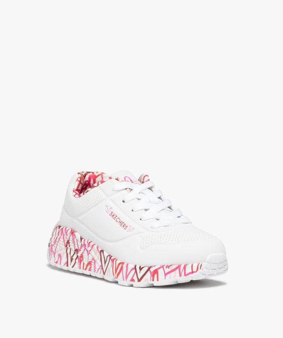 Baskets fille à semelle extra épaisse imprimée cœurs - Skechers X James Goldcrown vue2 - SKECHERS - GEMO