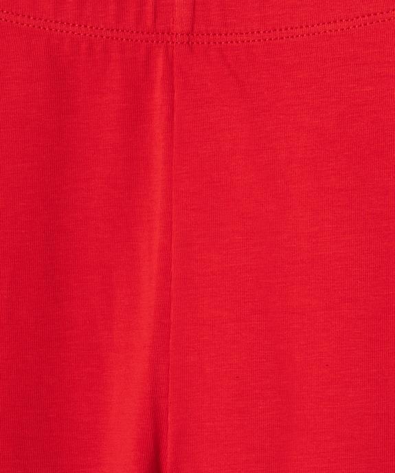 Legging court cycliste uni fille vue8 - GEMO 4G FILLE - GEMO