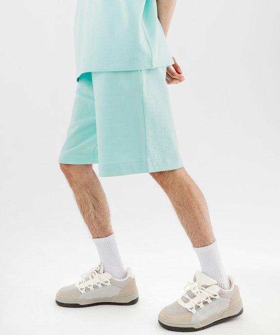 Bermuda large en maille à taille élastiquée homme vue1 - GEMO (HOMME) - GEMO