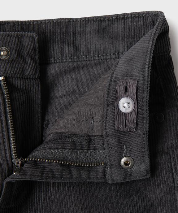 Pantalon straight velours garçon vue2 - GEMO (ENFANT) - GEMO