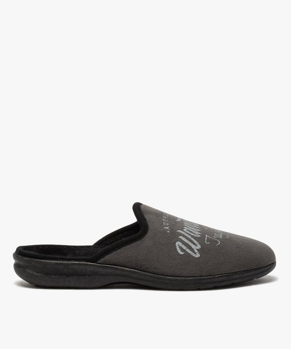 Chaussons homme mules confort en velours ras vue1 - GEMO(HOMWR HOM) - GEMO