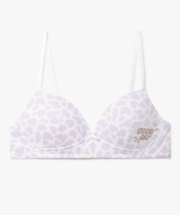 Soutien-gorge fille avec bonnets paddés  vue1 - GEMO 4G FILLE - GEMO