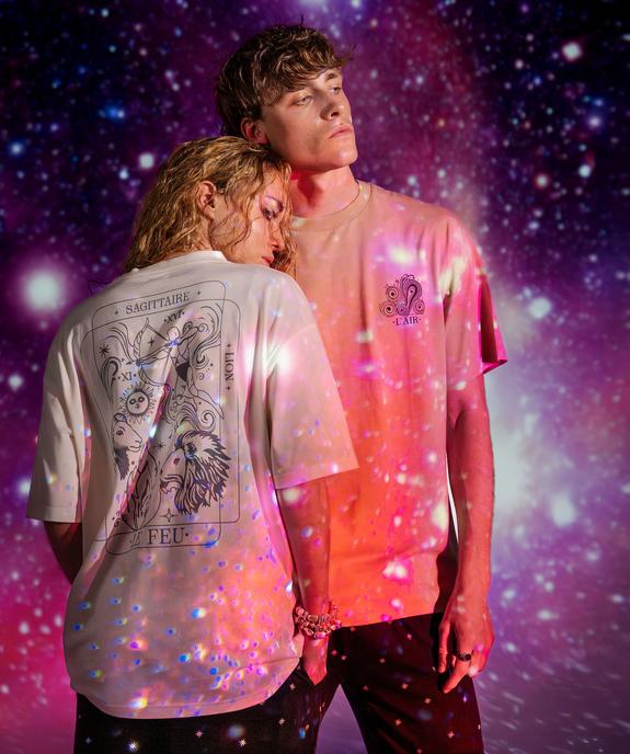 Tee-shirt avec motif poitrine et dos mixte vue13 - GEMO 4G FEMME - GEMO