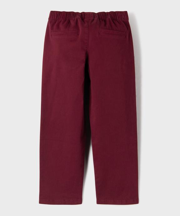 Pantalon Regular avec taille élastique ajustable garçon - LuluCastagnette vue3 - LULUCASTAGNETTE - GEMO