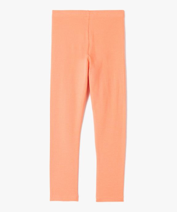Legging fille à côtes et nœud pailleté à la taille vue3 - GEMO (ENFANT) - GEMO